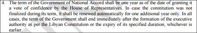 Today is theoretically the expiration date of the GNA as part of the Libyan Political Agreement  