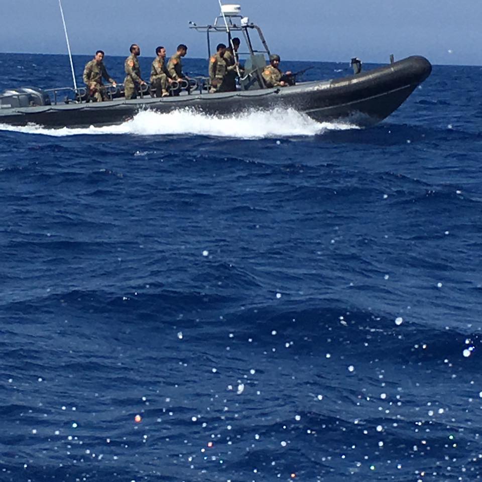 Libya- Coast Guard conducting counter-smuggling operations offshore of Tripoli  