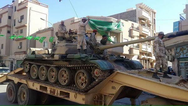 Libya- LNA deploys vehicles from 298 Tank Battalion (formerly 204) to center of Benghazi in preparation for Sabri offensive  