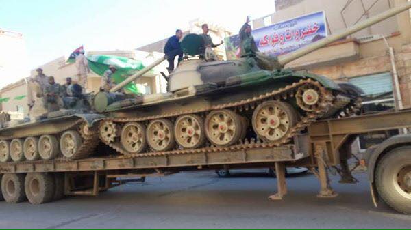 Libya- LNA deploys vehicles from 298 Tank Battalion (formerly 204) to center of Benghazi in preparation for Sabri offensive  