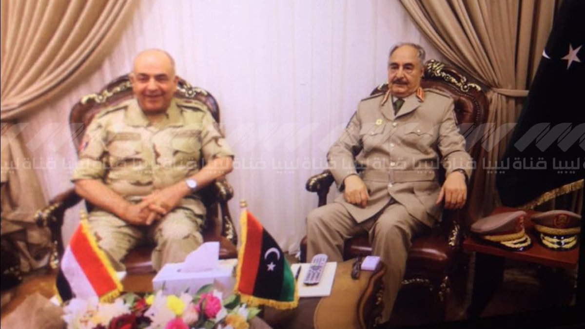 Haftar, Bingazi'de Mısır heyetini karşıladı