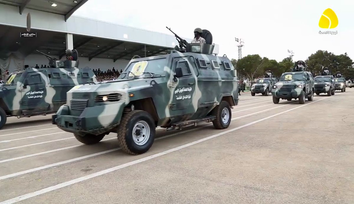 Streit/KrAZ Cougar light armored vehicles seen in Libyan National Army (LNA) parade yesterday  