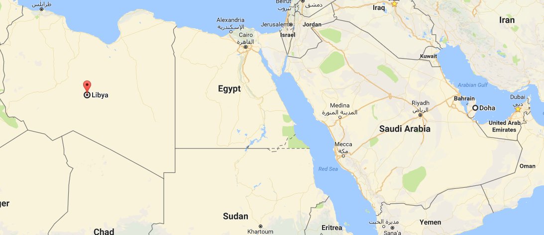 ليبيا-بيان حكومي  تعلن عن قطع العلاقات مع قطر، بعد السعودية والإمارات العربية المتحدة ومصر والبحرين واليمن. قطر لها دور كبير في ليبيا