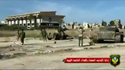 Libya- La LNA a déclaré que Benghazi avait été capturée en juillet, 5 mois plus tard, les combats se poursuivent dans de petites zones de résistance, principalement dans la zone de Sidi Khrebesh au centre-ville; L\'armure de LNA al-Saiqa et l\'artillerie improvisée de SP sur les positions des militants techniques: