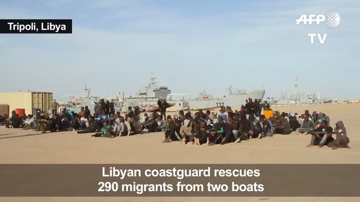 Two migrants dead, 290 rescued off Libyan coast   