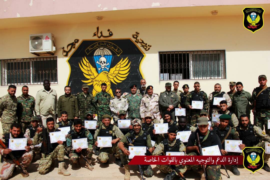 24 fighters of LNA al-Saiqa graduated a 3-week MOUT course.   