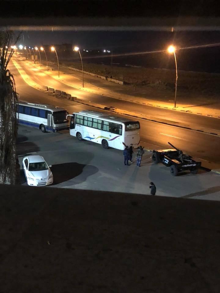 Libya- Technicals, armored vehicles deployed to streets in Tripoli amidst heavy fighting overnight between Nawasi and Ghaniwa militias, both tentatively under the GNA, in the Bab al-Azizia area.   