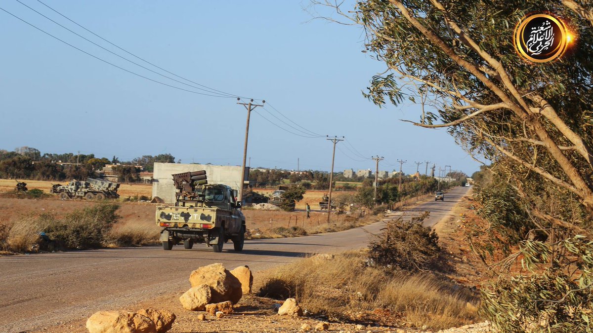 Libya- LNA photos from the frontline at Derna. More artillery: Type-63 and BM-21 rocket launchers mounted on technicals and an M-37/BM-37 82mm mortar 