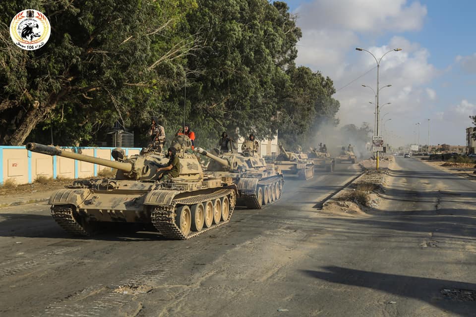 Libya- LNA 106 Bn. entering garrison in Benghazi after concluding their deployment to the Derna front   