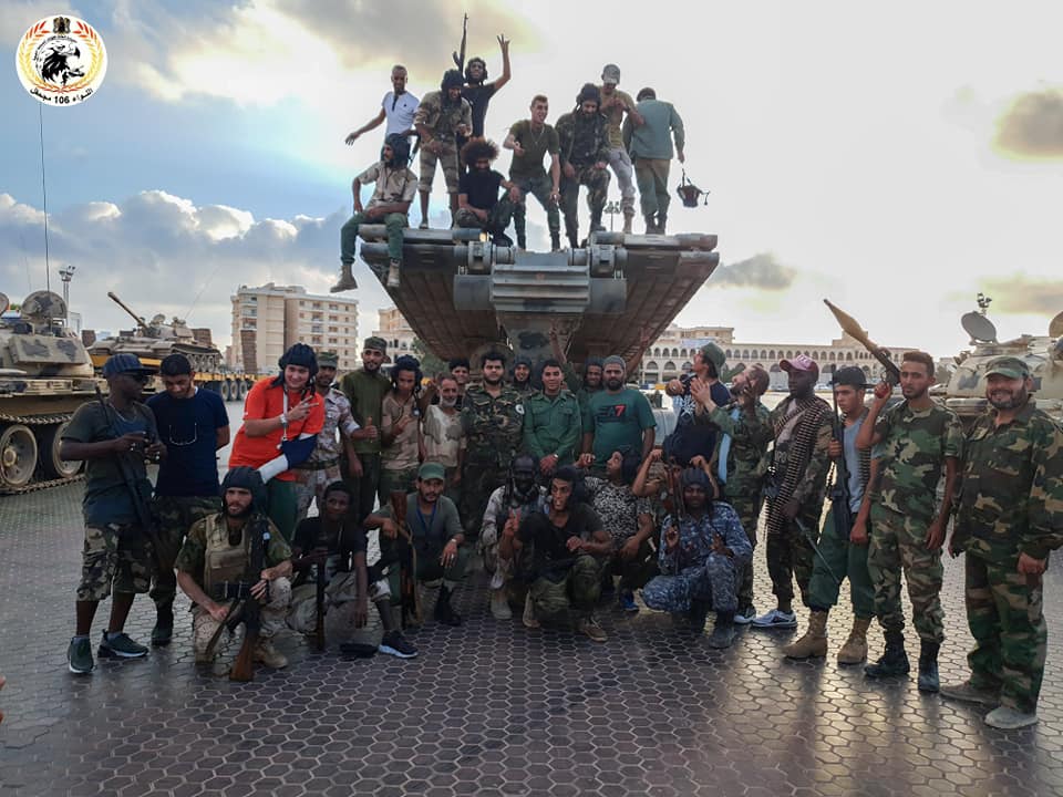 Libya- LNA 106 Bn. entering garrison in Benghazi after concluding their deployment to the Derna front   