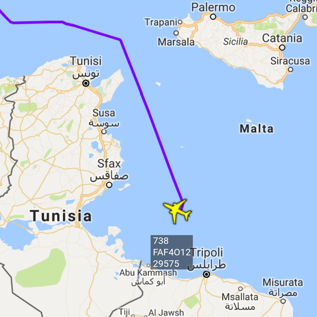 Air refueling mission off Tripoli, Libya, for this French Air Force Boeing C-135FR (738)   