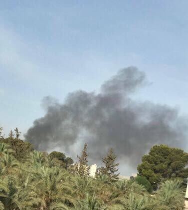 Tripoli:   Clashes b/w armed groups renewed early this morning. Number of families are escaping conflict areas. Tanks are seen on streets again. No electricity in most areas. Hafter and LNA flyers can be seen plastered on poles and billboards. Libya   
