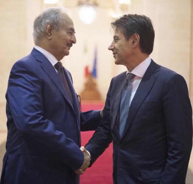 Libya: yesterday the LNA's leader Khalifa Haftar was in Italy, Rome to meet the Italian PM Conte.   