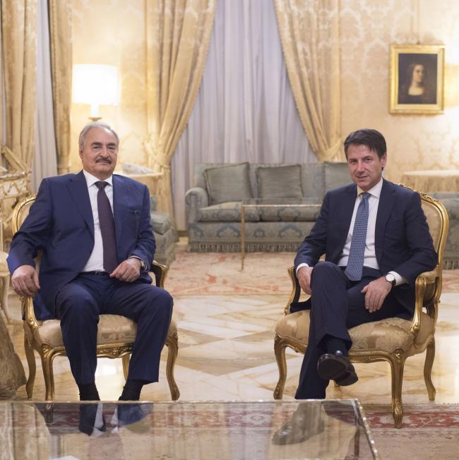 Libya: yesterday the LNA's leader Khalifa Haftar was in Italy, Rome to meet the Italian PM Conte.   