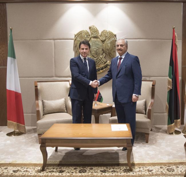 Libya: Italy an PM Conte has also met the LNA leader Khalifa Haftar, in Benghazi.   