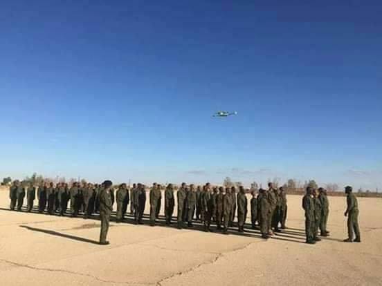 Libya- Graduation ceremony of LNA recruits in Kufra, with an SF.260 flyover   