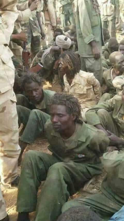 Libya- photo purportedly showing Chad ian militiamen captured by the LNA in southwestern Libya   
