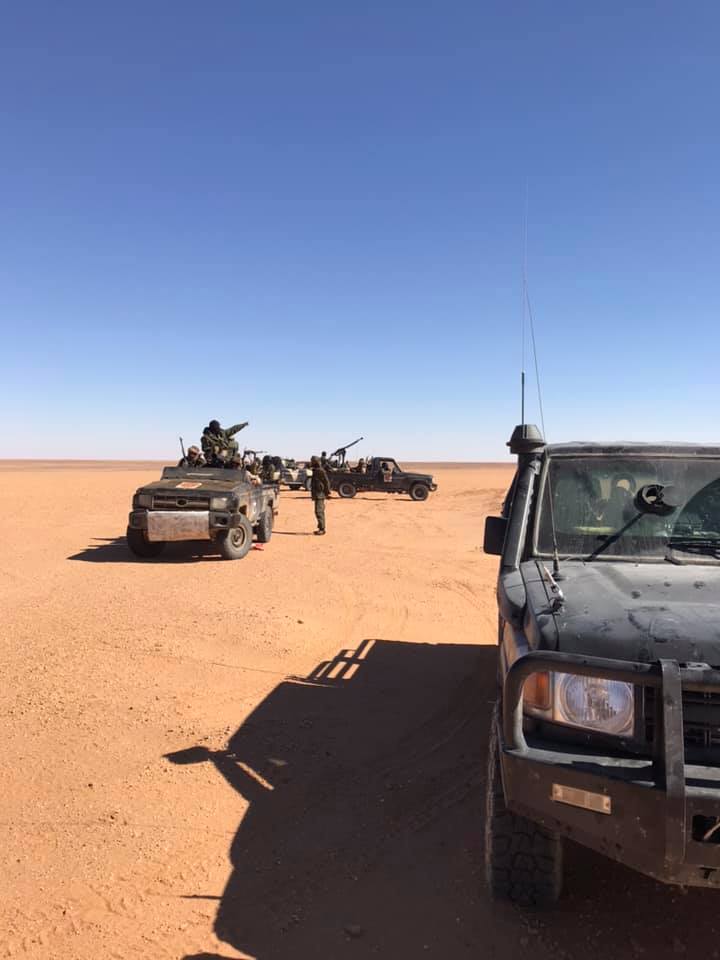 The Libyan Armed Forces The general command  128 infantry battalion Today From the operation to capture the south, the door of Um Al Aranib. It was fully captured a