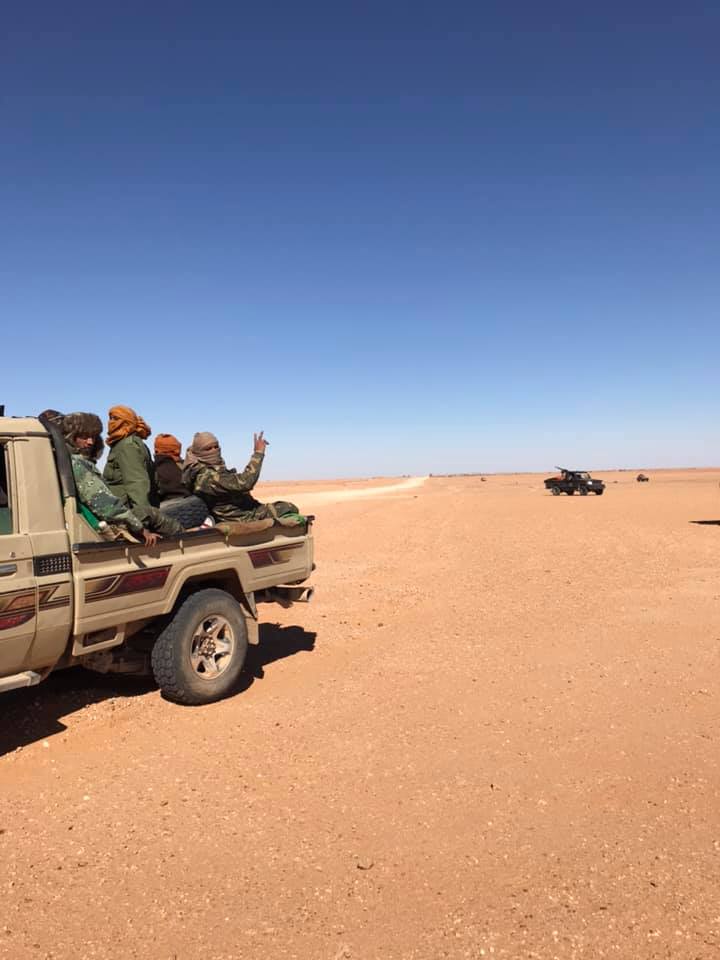 The Libyan Armed Forces The general command  128 infantry battalion Today From the operation to capture the south, the door of Um Al Aranib. It was fully captured a