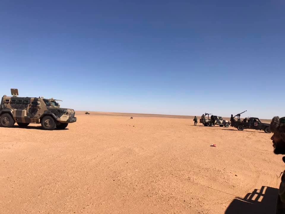 The Libyan Armed Forces The general command  128 infantry battalion Today From the operation to capture the south, the door of Um Al Aranib. It was fully captured a