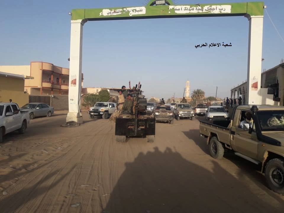 Improvised up-armored technical rolling with the LNA in the south (this one seems to be an obstacle breacher)   