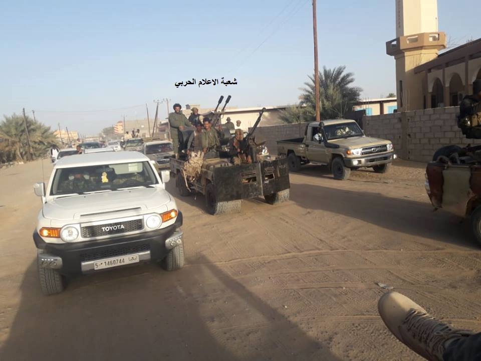 Improvised up-armored technical rolling with the LNA in the south (this one seems to be an obstacle breacher)   