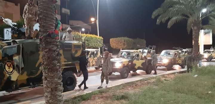 Vanguard units of the LNA last night arrived peacefully in the city of Gharyan (80km south of Tripoli). Libya   