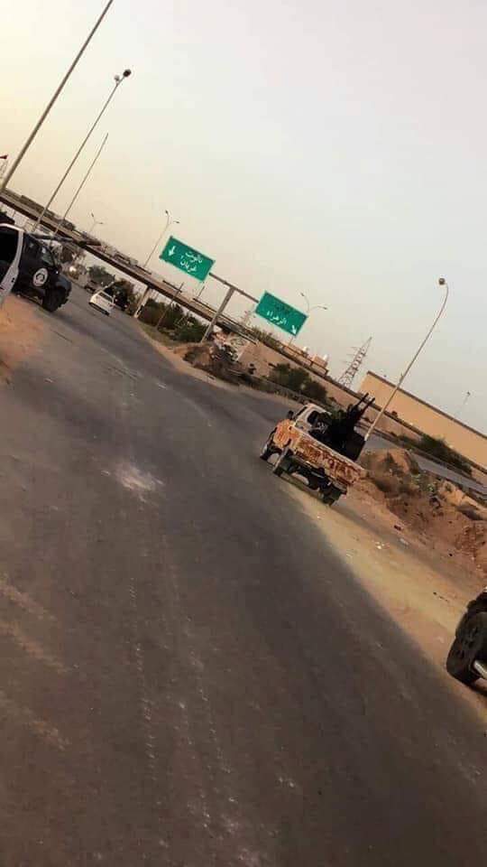 The Libyan Army controls the areas of Al-Zahra and Al-Saadia bridges west of Tripoli