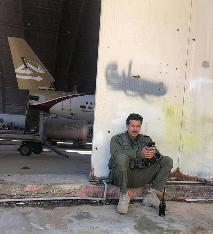 Local sources confirm LNA 106th Battalion of al Haftar fully controls International Airport in South Tripoli and Qaser Bin Ghashir district where the airport is located 