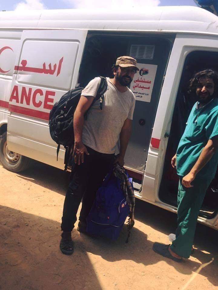 Dr. Ayman al-Harrama died after being directly targeted while he was doing his humanitarian work as a doctor in the field hospital south of Tripoli. 
