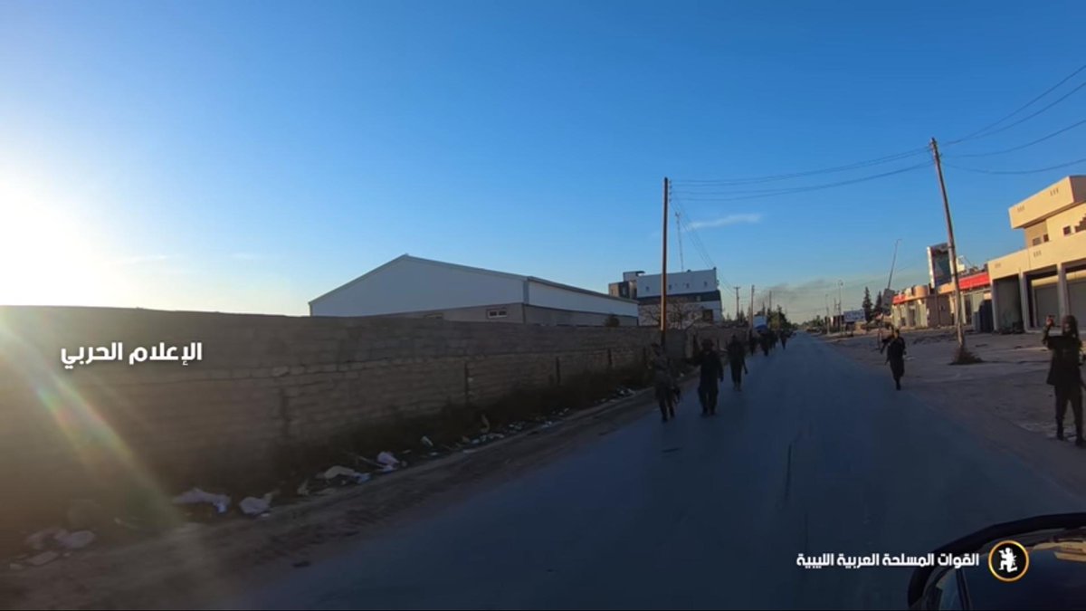 LNA units under the command of Field Marshal Khalifa Belqasim Haftar in control of Camp 42 base in Ayn Zarah, Tripoli 