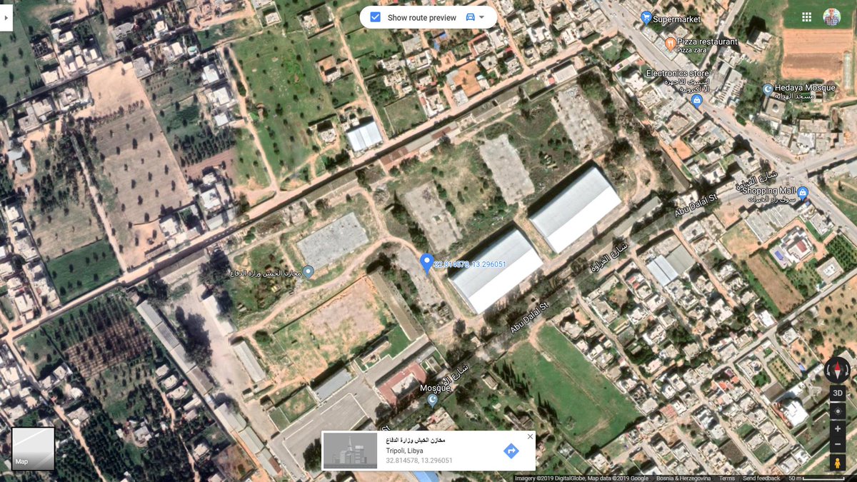 LNA units under the command of Field Marshal Khalifa Belqasim Haftar in control of Camp 42 base in Ayn Zarah, Tripoli 