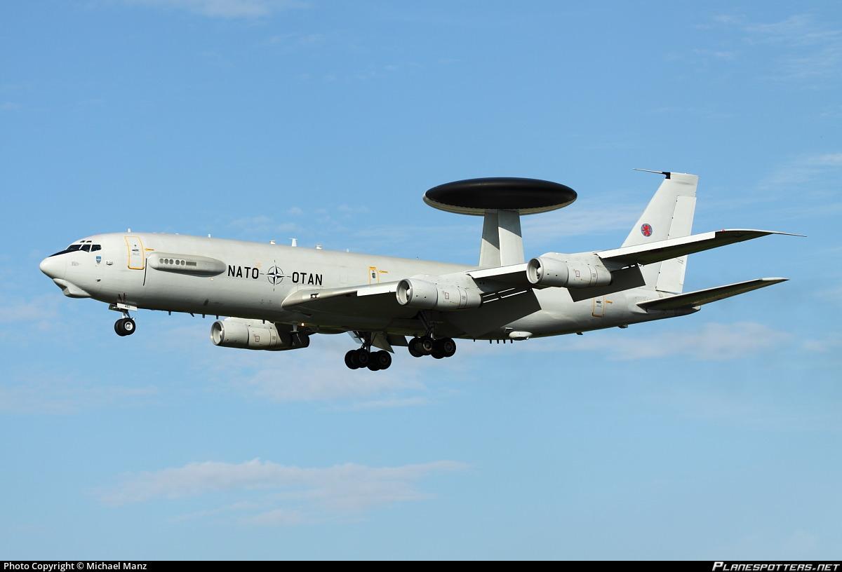 NATO AWACS LX-N90451 tracking off the coast of Libya   