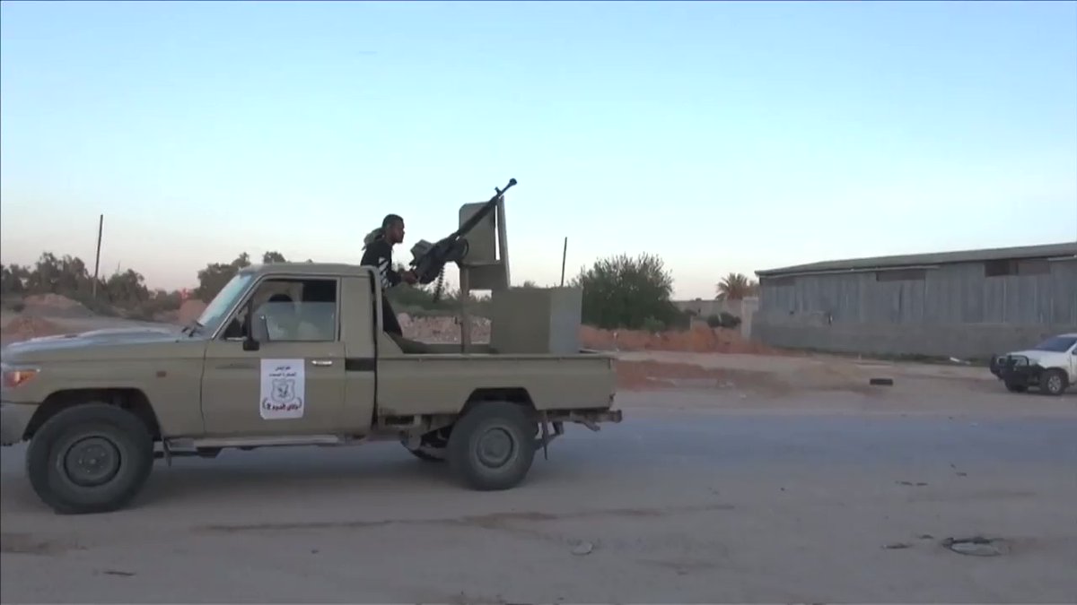 Report: relative calm today on the fighting axes in Tripoli, Libya