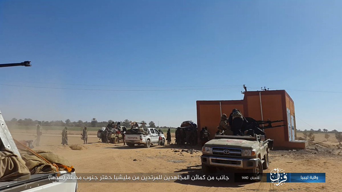 Libya: Islamic State branch in Fezzan released series of photos and short video of an ambush against Haftar forces near Sabha, Southwest Libya.   
