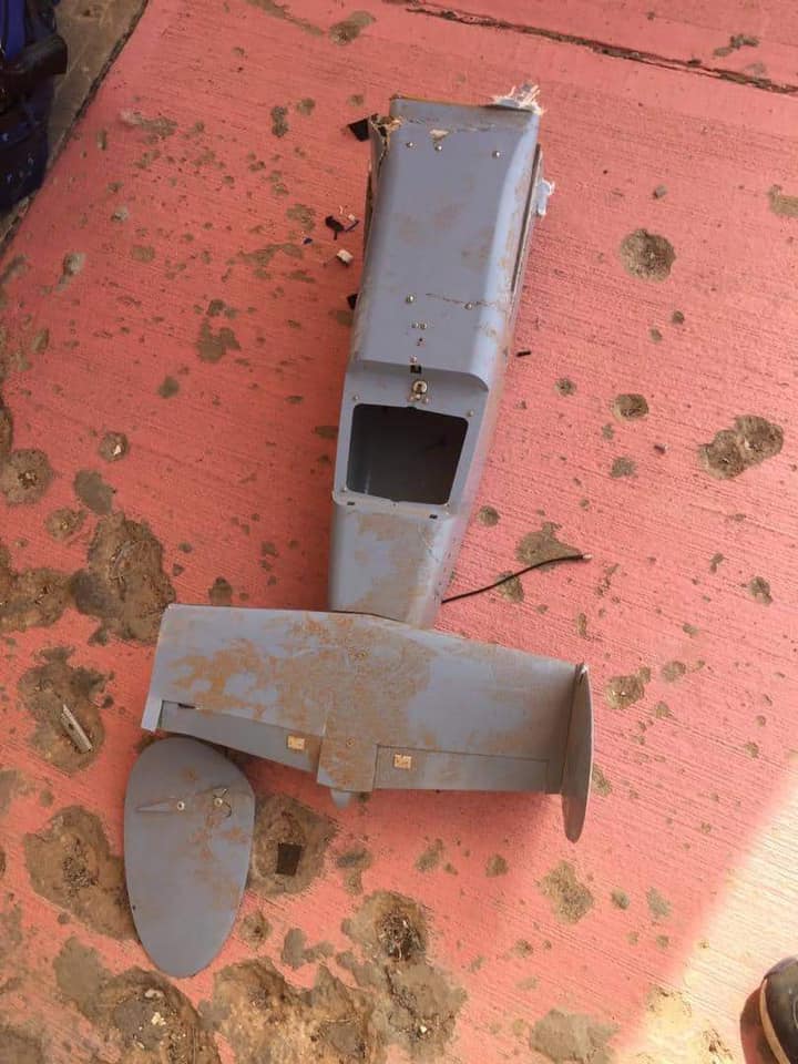Libya- Volcano of Wrath (GNA Operations Room) photos of a UAV (attributed to LNA) that they claim to have shot down east of Sirte. Russian Orlan-10   