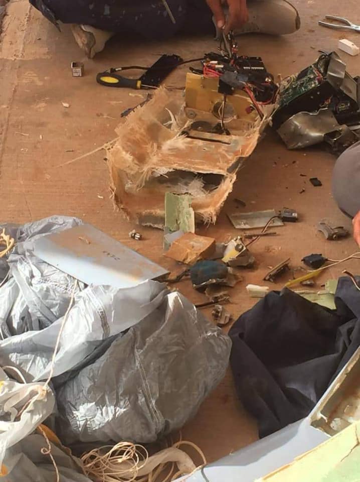 Libya- Volcano of Wrath (GNA Operations Room) photos of a UAV (attributed to LNA) that they claim to have shot down east of Sirte. Russian Orlan-10   