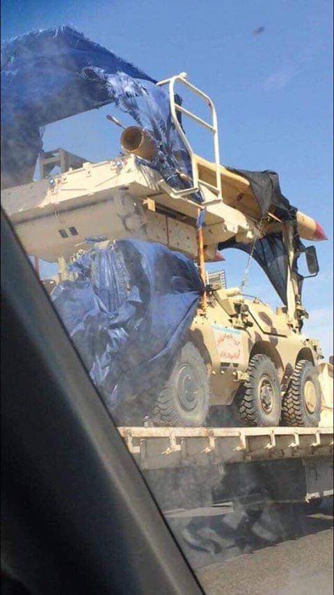 Libya- photos circulating on social media purportedly showing vehicle in Misrata, which seems like a hybrid of SAM missiles (SA-6) on an APC (EE-11/Ratel), probably meant to serve in direct fire role, not as AA   