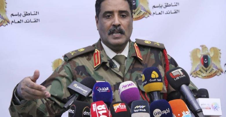 Spokesperson for the Libyan National Army (LNA) Ahmed al Mismari said that the Government of National Accord forces attacked LNA forces, Tuesday in Espiaa area, 40 kilometers south of the Libyan capital Tripoli. Libya GNA 218newseng   