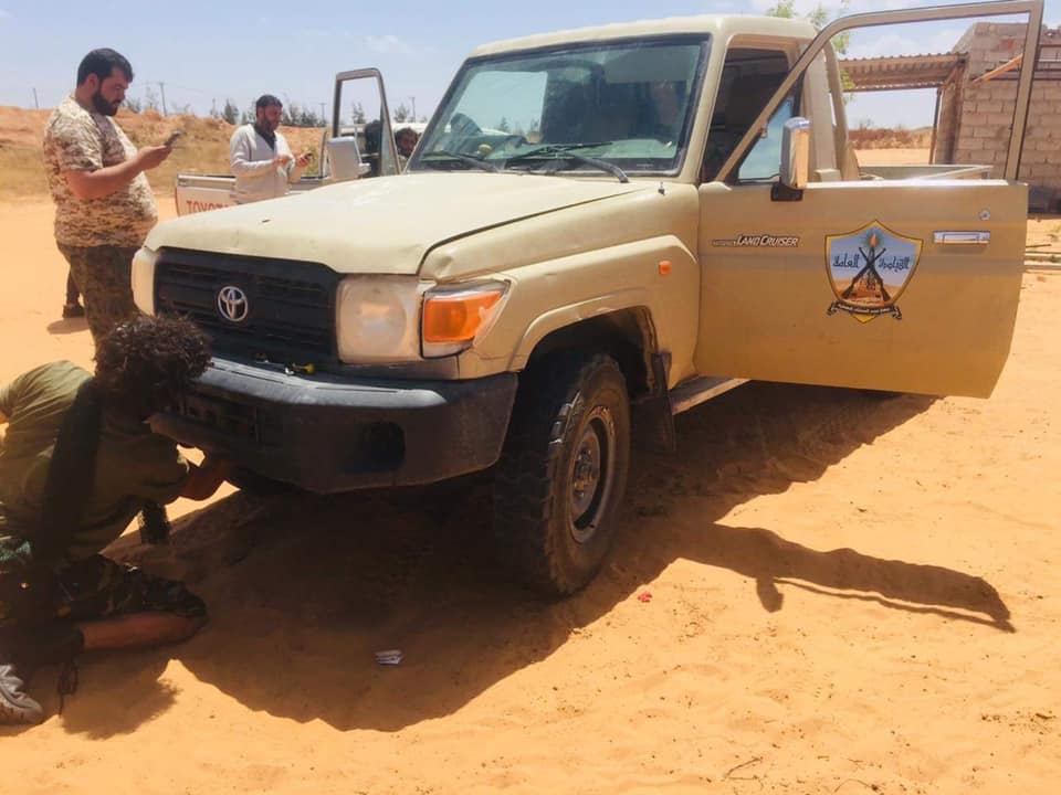 GNA Operation Volcano of Wrath photos of LNA-linked PFG fighters and vehicles captured in Espiaa, 30km south of Tripoli   