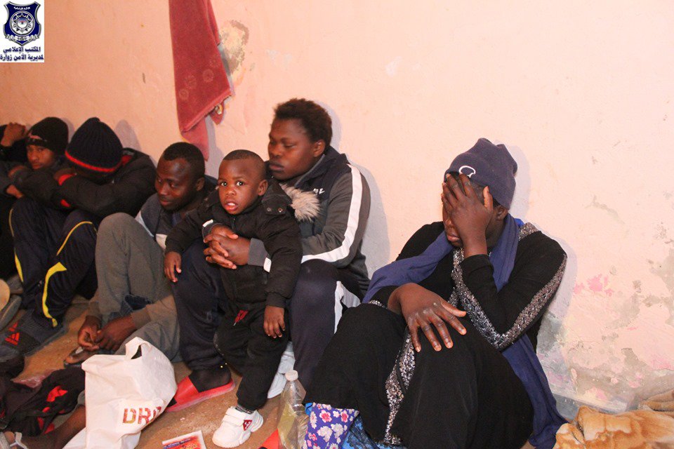 Police forces in Zuwara city raided a house on Wednesday night and arrested 46 illegal migrants, a day after the detention of 21 others, all were preparing to sail to Italy   