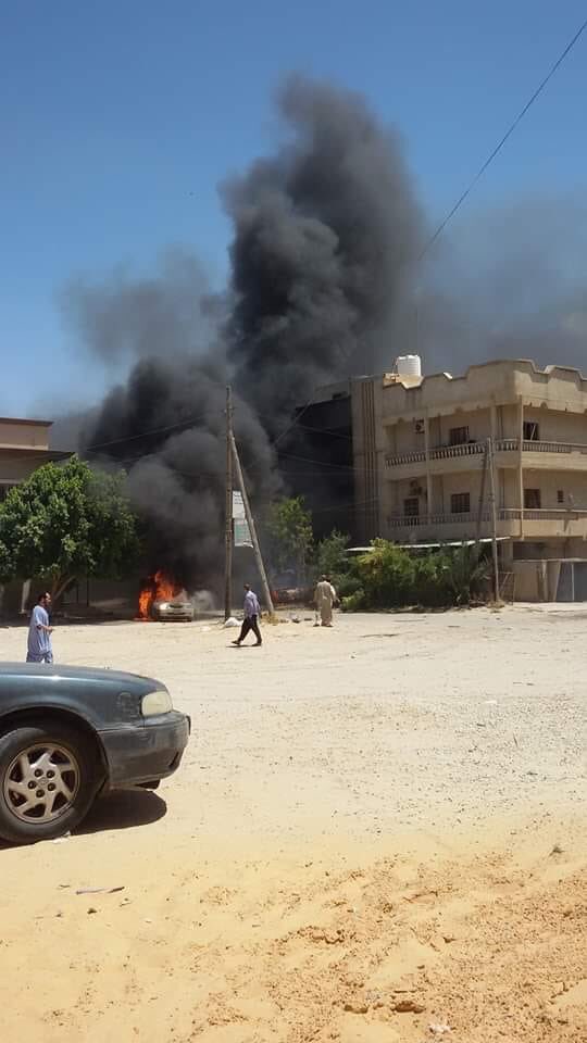 Two members of the al-Mazouji family were killed and their mother was severely wounded in a rocket attack targeting their house in the Laji neighborhood in Qasr Ben Ghashir area south of Tripoli. 