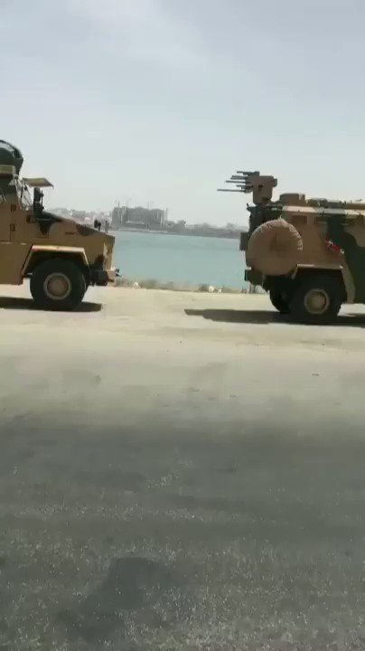 Libya- video purportedly showing dozens of BMC Kirpi delivered from Turkey unloaded at Tripoli (shipment was through a vessel named Amazon that is registered in Moldova, previous port was Samsun, Turkey