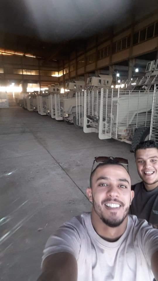 LNA receive a shipment of Caiman MRAPs.