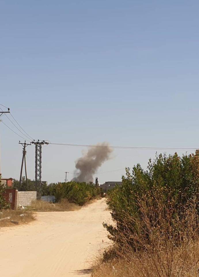The Libyan Air Force is targeting GNA moves at Al Sawani area