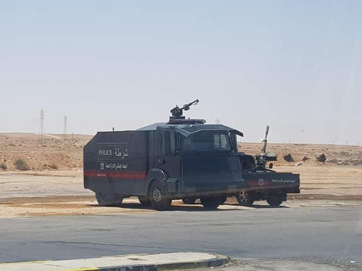 Libya- checkpoint deployed by General Directorate of Criminal Investigation Benghazi east of Sirte   