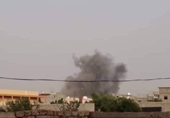 LNA air forces are targeting GNA on airport road