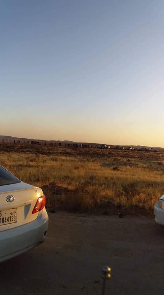 Images of debris of aircraft that was shotdown in Tarhuna