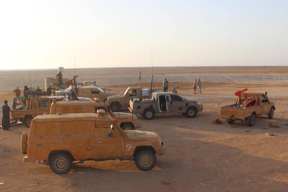 Libya: Pictures of GNA units patrolling south of Tripoli to prevent reinforcements from reaching LNA troops along the frontlines in Qasr bin Ghashir, Khallet al-Furjan and al-Swani.   