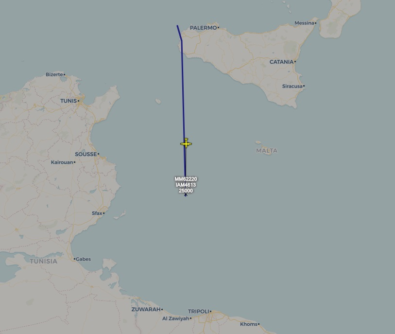 Today, around 12:30 AM, an Italian Air Force Alenia C-27J Spartan (MM62220) departed from Pisa San Giusto AB landed in Tripoli, Libya. 